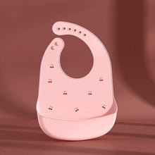 将图片加载到图库查看器，Cute Cartoon Print Baby Bibs Waterproof Soft Silicone Baby Feeding Stuff Dinosaur Pattern Bib For Kids
