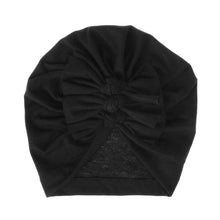 Load image into Gallery viewer, Modern Handamde Toddler Baby Boys&amp; Girls Turban Head Wrap Beanie Cotton Hat Solid Cap Headband For Kids
