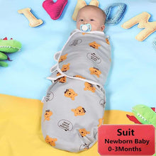 Load image into Gallery viewer, Baby Blanket Infant Cotton Breathable Envelop Swaddle Blankets For Newborn Baby Hooded Sleepsack
