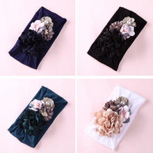 将图片加载到图库查看器，Handmade Flower Baby Headbands For Newborn Girls Nylon Elastic Hair Bands Headwear For Baby Girls

