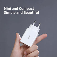 Load image into Gallery viewer, Mini Fast USB 18W Charger Support Quick Charge 3.0 USB Type-C PD Charger Portable Phone Charger
