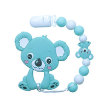 将图片加载到图库查看器，Baby Teething Lovely Koala Owl Horse Cookies Baby Teether Molar Toy Gift Raccoon Food Grade Silicone Beads For Kids and Baby
