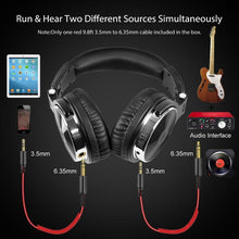 Load image into Gallery viewer, Proffesional Studio Luxury STEVVEX  Headphones Hifi Studio DJ Headphone Wired Monitor Music Gaming Headset Earphone For Phone Computer PC With Mic
