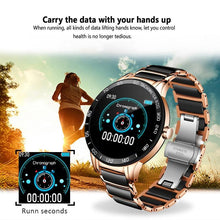 Load image into Gallery viewer, Luxury Ceramic Elegant Unisex Smart Watch With Heart Rate Monitor and Blood Pressure Fitness tracker Ceramic strap Sport Watch With Waterproof Protection
