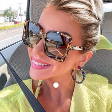 Load image into Gallery viewer, Fashion Oversized Women Square Big Frame Graduent Woman and Lady Sunglasses Brand Designer with  UV400 Protection gafas de sol mujer
