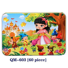 将图片加载到图库查看器，New 60 Pieces Wooden Puzzle Kids Toy Cartoon Animal Wooden Puzzles Child Early Educational Learning Toys for Christmas Gift
