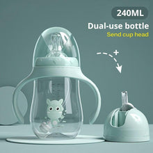 Load image into Gallery viewer, Baby Bottles Drinking Cup Feeding Bottle Wide-Caliber Drinking Milk Drinking Water Dual-use Bottle For baby and Kids
