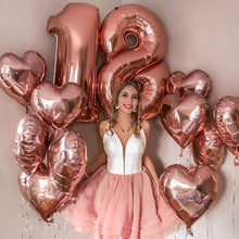 Load image into Gallery viewer, NEW Big Modern 32inch Luxury  Number Foil Helium Balloons For Birthday Party and Celebrations Modern Decoration
