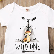 Load image into Gallery viewer, Cartoon Animals Print Short Sleeve Romper for Newborn Baby Boy/Girl Clothes In Autmn Style For Boys And Girls
