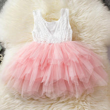 将图片加载到图库查看器，Luxury Toddler Girl Baby Clothing Dresses For 1 Year Birthday Christening Lace Girls Tulle  Infant Party Cake Smash Outfit Dress for Girls 1-6 Years
