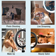 Load image into Gallery viewer, 26cm LED Selfie Ring Lamp Photographic Selfie Ring Lighting
