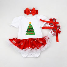 将图片加载到图库查看器，Christmas Dress Party Baby Clothes Girl Set Toddler Infant Outfit Newborns Girls Clothing
