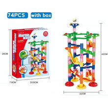 Load image into Gallery viewer, Marble Run Race Track Building Blocks 3D Maze Toy
