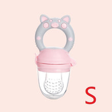 将图片加载到图库查看器，Silicone Baby Pacifier Feeder Cartoon Animal Infant Nipple Holder Newborn Fruit pacifier Tetine Silicona Nipple Bit
