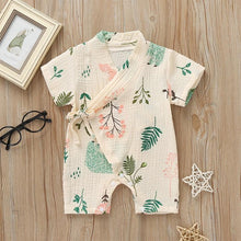 将图片加载到图库查看器，Summer Baby Girl/Boys Clothing Short-sleeved Rompers Jumpsuit Floral Print  Cute Soft Newborn Infant Baby Playwear For Girls and Boys Kids
