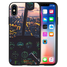 Load image into Gallery viewer, Aircraft Airplane Cockpit Black Silicone Phone Case For Iphone 12 Xr Xs Max 5 5s Se 2020 6 6s Plus 7 8 X 11pro Max 11 Cover Back Case Mobile Cover
