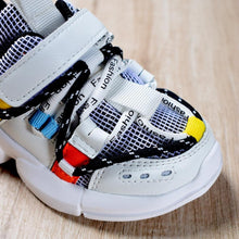 将图片加载到图库查看器，New Kids Shoes Toddler Girls Boy Sneakers Lace Up Design Mesh Breathable Children Tennis Fashion Little Baby Shoes
