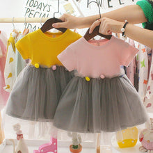 Load image into Gallery viewer, Fashion Modern New Spring Toddler Kids Baby Girls Patchwork Tulle Casual  Princess Dress For Girls
