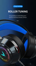 Load image into Gallery viewer, G58 G60 Gaming Headset 7.1 Stereo SVirtual Surround Bass Earphone Headphone with Mic LED Light for Computer PC Gamer Foldable
