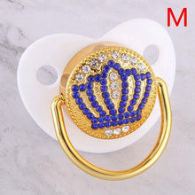 Load image into Gallery viewer, Diamond Luxury Modern Cartoon Eye Baby Pacifier Bling Newborn Kids Baby Boys Girl Nipples Silicone Pacifier For Baby

