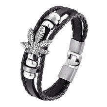 将图片加载到图库查看器，Trendy Modern Jewelry Leather Bracelet Men Braided Multilayer Anchor Bracelets Ladies Rope Chain for Male Jewelry Classic Style
