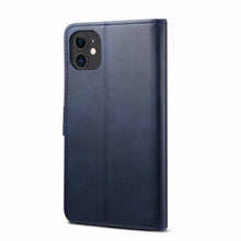 Load image into Gallery viewer, Luxury Red Leather Magnetic Flip Case For Iphone 14 12 13 11 11 Pro Max Xr Xs Max X  Wallet Cover For iphone Leather Wallet Case Card Slots Kickstand Magnetic Buckle Flip Phone Cover
