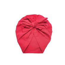 Load image into Gallery viewer, Luxury Modern Baby Headband Hat Bowknot Print Cotton Stretchy Turban Headband Infant Head Wrap Beanie Hat  For Babies and Kids
