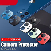 将图片加载到图库查看器，Camera Lens Tempered Glass For iPhone 12 11 Pro Max 12 Mini Full Cover Camera Ring Protector Sticker On iPhone12 Anti Scratch Camera Lens Protector 9H HD Camera Tempered Glass
