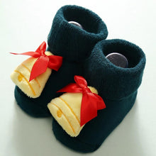 Load image into Gallery viewer, Luxury Modern Christmass Children's Socks With  Doll Baby Keep Warm Elk Non-Slip Socks Newborn For Infant Toddler Kids
