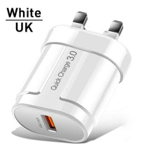Load image into Gallery viewer, Quick Charge QC 3.0 USB Charger Universal Mobile Phone Charger Wall Fast Charging Adapter
