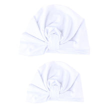 将图片加载到图库查看器，Modern popular Mother and Daughter Turban Headband Set Girls Headwear Mother and Baby Turban Headbands Set Lovely Knot Beanie Baby Hair Accessories
