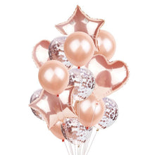 将图片加载到图库查看器，14Pcs Multi Confetti Balloons For Happy Birthday Party Balloons In Several Luxury Variant Helium Ballons For Celebrations for Boy Girls and  Babies party
