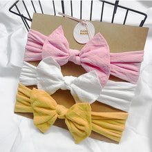 将图片加载到图库查看器，Baby Headbands For Newborn Hair Band Cute Baby Bow Flower Elastic Bow Headwear Kids Gifts Girl Hair Accessories
