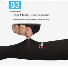 Load image into Gallery viewer, 2pcs Sport 5-finger Arm Sleeves One Size Compression Long Arm Cover Cycling Running Fishing Climbing Arm Cover Outdoor Sport Sun UV Protection Ice Cool Sleeves Comfortable Men Long Arm Covers
