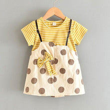 将图片加载到图库查看器，Modern Baby Newborn Toddler Girls Summer Tutu Dress With Printing Princess Dresses Sundress And Hat
