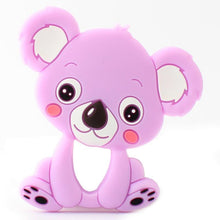 Load image into Gallery viewer, 2pcs Cartoon Baby Teether Animal Silicone Teether Raccoon Elephant Koala Giraffe  Baby Teething Toys Accessories Perfect Toy For Kids
