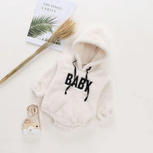将图片加载到图库查看器，Luxury Modern Newborn Baby Boy/Girl Clothes Long Sleeve Hoddies Bear Zipper Baby Romper Clothes Autumn Winter Season For Kids and Baby
