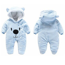 将图片加载到图库查看器，Newborn Winter Hoodie Baby Rompers Outwear Infant Baby Jumpsuit 3M -12M For Girls and Boys Winter Romper
