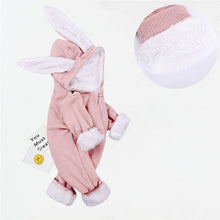 Load image into Gallery viewer, Elegant Baby Clothes Rompers Jumpsuits Newborn Cartoon Little Bee Rabbit Ears Zipper Clothes Cotton Jackets For Kids
