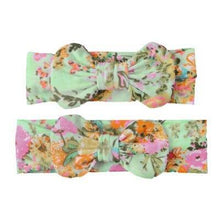 Load image into Gallery viewer, Mother &amp; Baby Headband for Girl Bow Hairband Floral Elastic Hair Bands Parent-Child Turban Hair Accessories Bow For Mother and daughter
