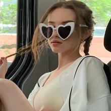 Load image into Gallery viewer, New Large heart Sunglasses Women Vintage Brand Designer Sun Glasses Shades Female UV400 hot sale Funny versatile sunglasses
