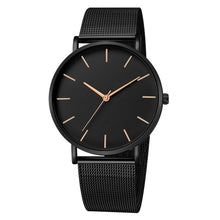 将图片加载到图库查看器，STEVVEX Women Watch Rose Gold  Style Women's Mesh Belt ultra-thin Fashion para Luxury Wrist Watches For Women and Girls
