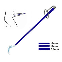 将图片加载到图库查看器，Silicone stainless steel Metal head ring urethral dilators catheter sound man penis plug masturbator sex toy for male
