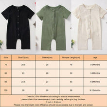 将图片加载到图库查看器，Newborn Infant Baby Boy Girls Unisex Button Romper Jumpsuit Playsuit Sunsuit Clothes For Girls And Boys
