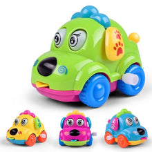 将图片加载到图库查看器，Baby Toys Cartoon Animal Dog Wind Up Toys Running Car Clockwork Educational Toys Infant Baby Mobile Rattle Toy For Kids
