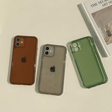 Load image into Gallery viewer, Transparent Soft Silicone Bumper Protection Retro Color Transparent Shockproof Phone Case New Silicone Phone Case Cover For Iphone 7 8 Plus 11 12 Mini 13 Pro Max X Xr Xs Max Shockproof
