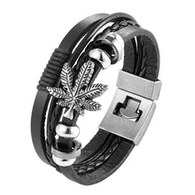 将图片加载到图库查看器，Trendy Modern Jewelry Leather Bracelet Men Braided Multilayer Anchor Bracelets Ladies Rope Chain for Male Jewelry Classic Style
