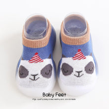 将图片加载到图库查看器，Baby Shoes First Shoes Toddler First Walkers Boy Soft Sole Rubber Outdoor Baby Shoes Cute Animal Baby Anti-slip Booties
