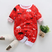 Load image into Gallery viewer, Baby Clothes Boys Girls Romper Floral Dinosaur Car Printed Long Sleeve Cotton Romper Kids Jumpsuit Playsuit For Kids
