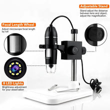 Load image into Gallery viewer, 1600X 3 in 1 USB Digital Microscope Type-C Electronic Microscope Camera Zoom Magnifier Endoscope 8 LEDs for mobile phone repair
